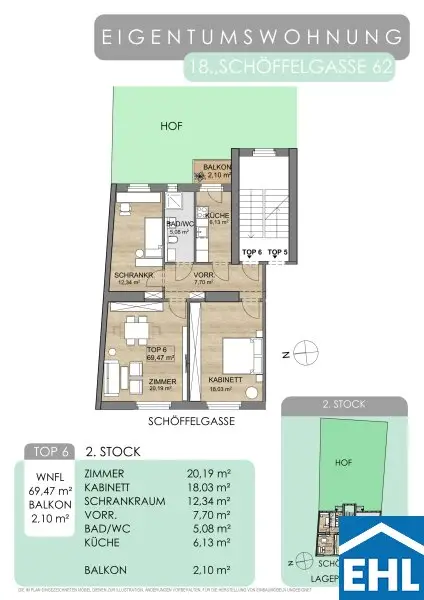 Erstbezug mit Balkon und Garten!