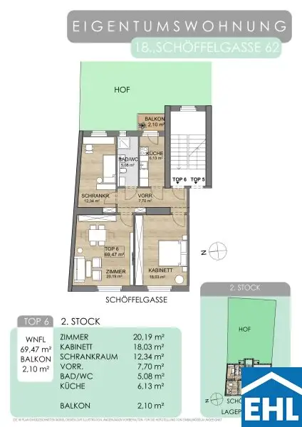Erstbezug mit Balkon und Garten!