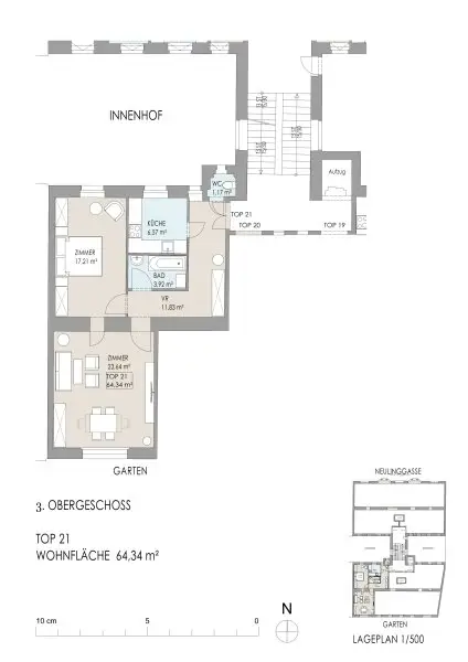 Geschmackvoll & gut gelegen - Altbauwohnung mit Stil nahe U3 Rochusgasse & Stadtpark