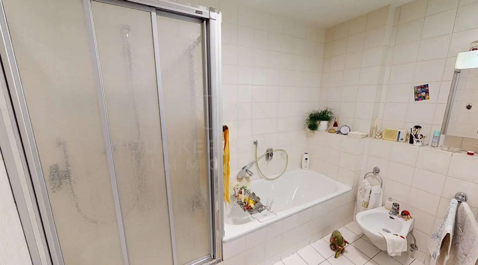 Bad mit Dusche u. Wanne EG