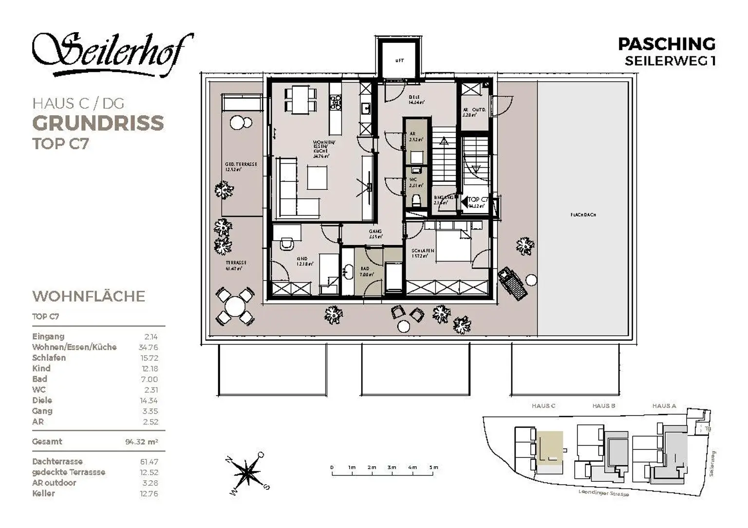 Seilerhof -Verkaufsplan Haus C Top C7