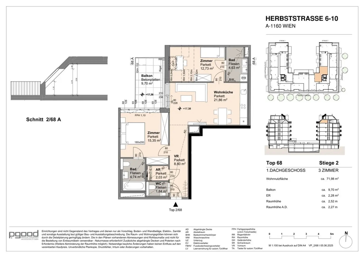 NEW: WOHNEN AM PARK - Urban & Grün: Dreizimmer-Investment im Dachgeschoß (TOP Infrastruktur)