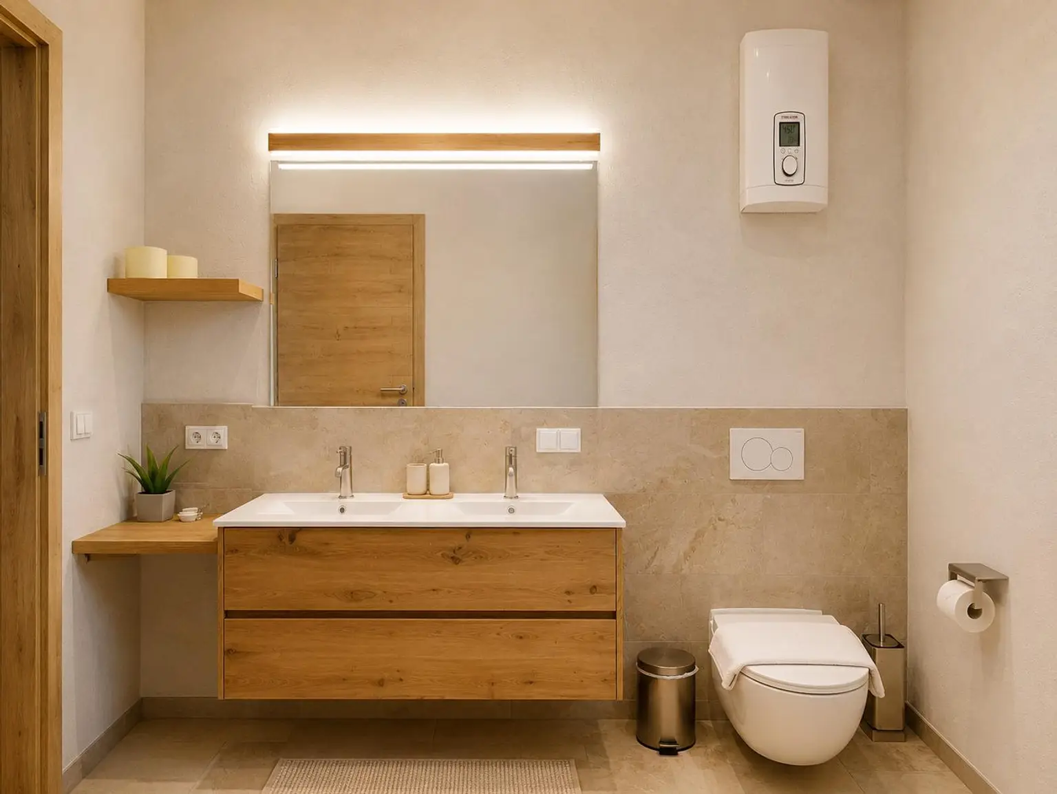 See - Haus - Apartment 1 Badezimmer-