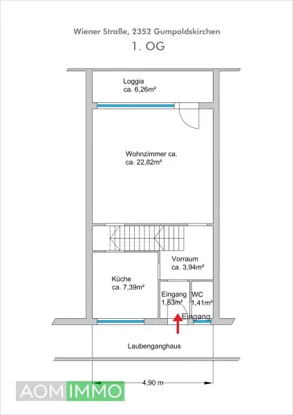 4-Zimmer-Maisonette mit Loggia in Gumpoldskirchen