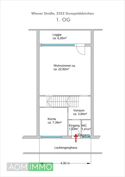 4-Zimmer-Maisonette mit Loggia in Gumpoldskirchen