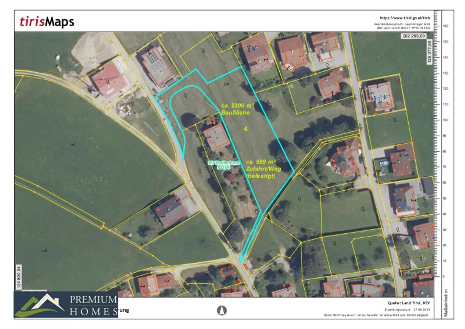 BREITENBACH am Inn - KLEINSÖLL - Baugrundstück 2200 m²