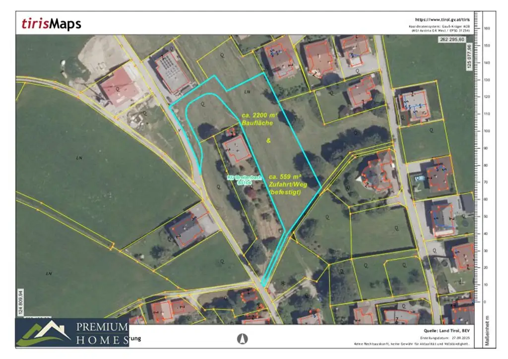 BREITENBACH am Inn - KLEINSÖLL - Baugrundstück 2200 m²