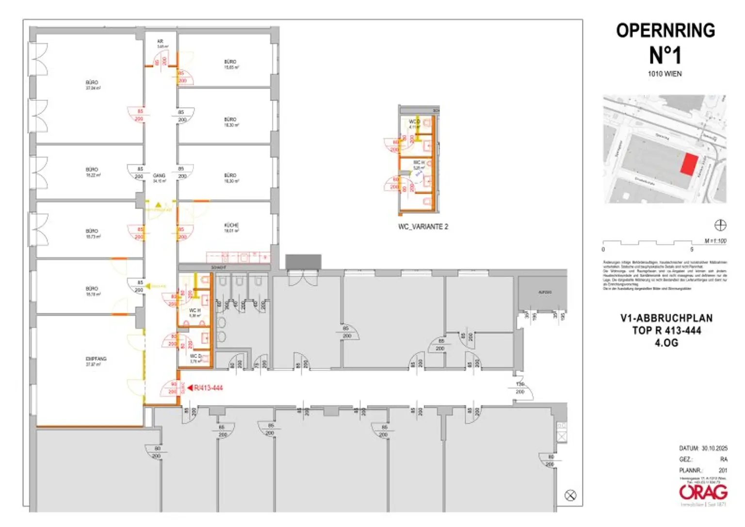 Repräsentative Bürofläche am Opernring 1 – 1010 Wien || 242 m² Nutzfläche