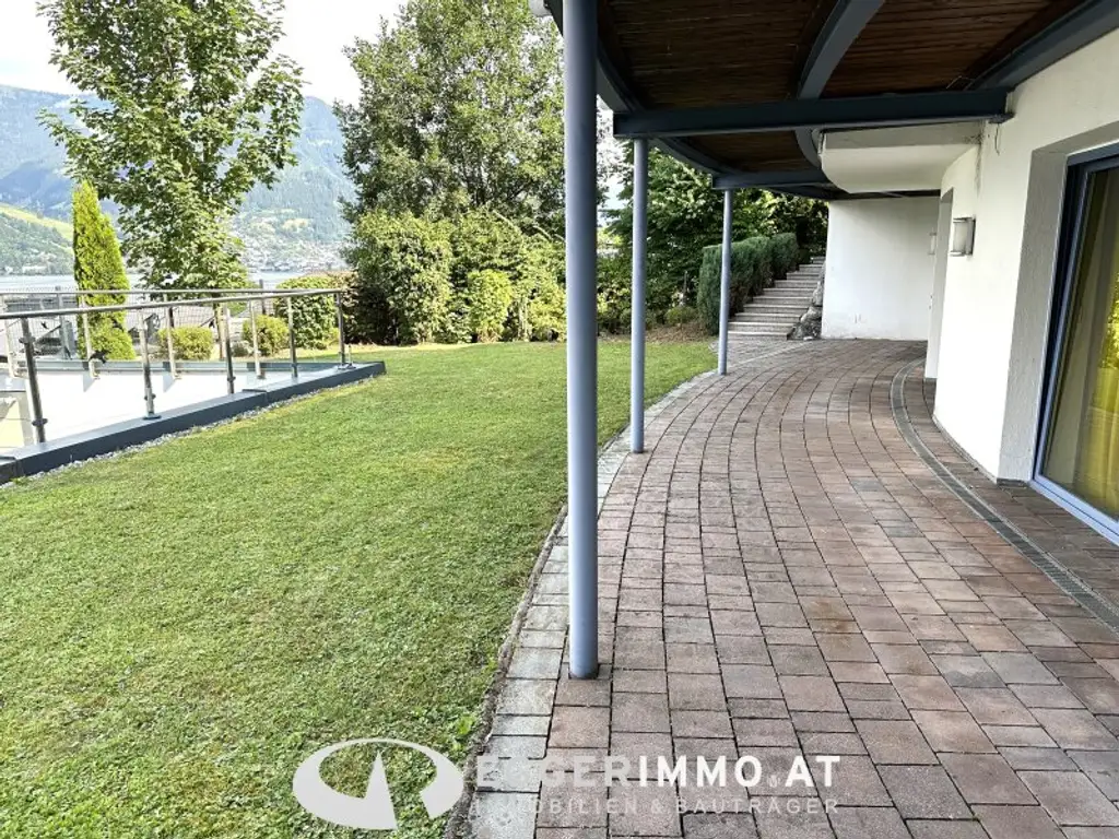 5700 Zell am See; unique single-family house, approx. 445 living space, garden, terrace, swimming pool, sauna, elevator in the house, 2 garages, unobstructed lake view,