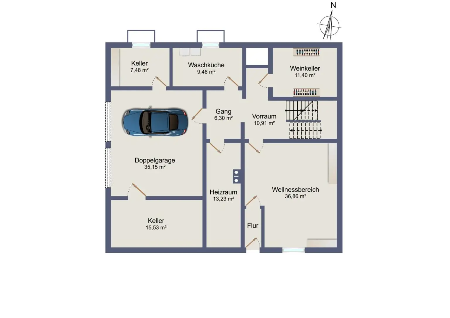 Grundrissplan KG