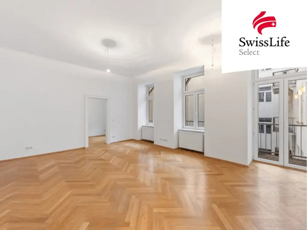 Neustiftgasse | Attraktive 3,5 Zimmer Altbauwohnung mit Balkon | Innenhoflage
