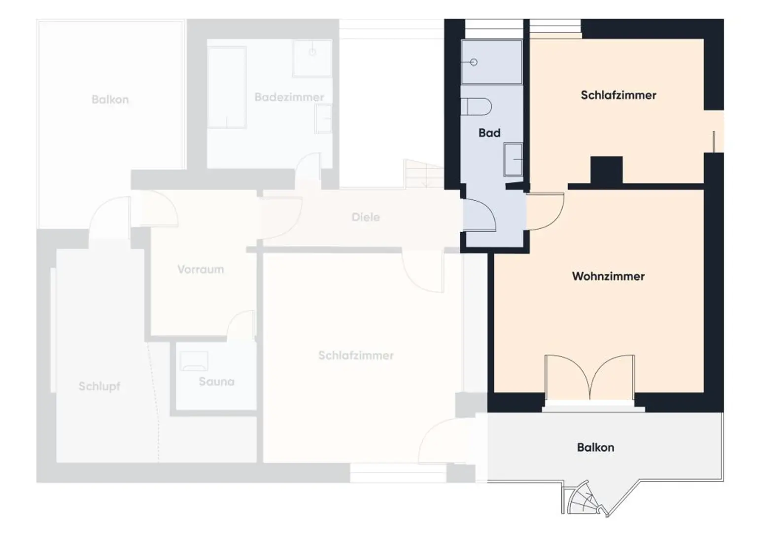 Grundriss ohne Maßstab | Top