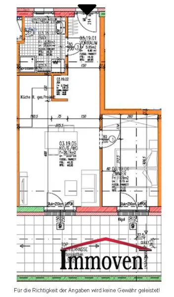Nette 2-Zimmerwohnung mit Terrasse!