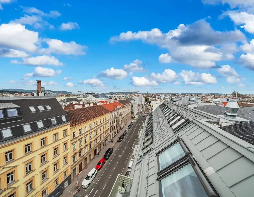 Urbanes Wohnen über den Dächern der Stadt