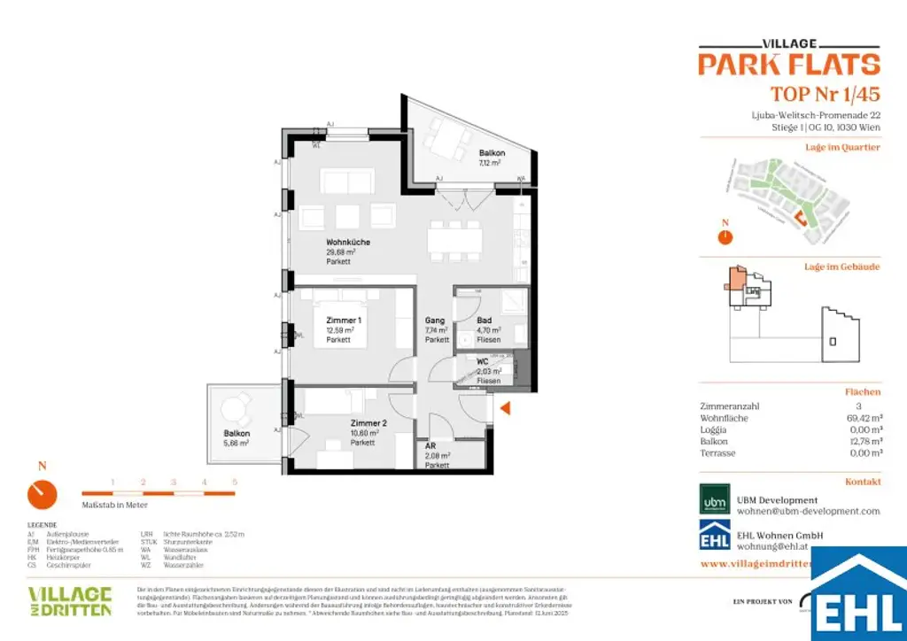 Parknähe und Urbanität – Ihr Anlageobjekt bei den PARK FLATS