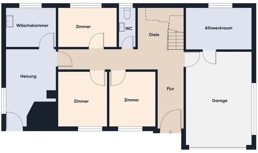 Grundrissplan ohne Maßstab EG