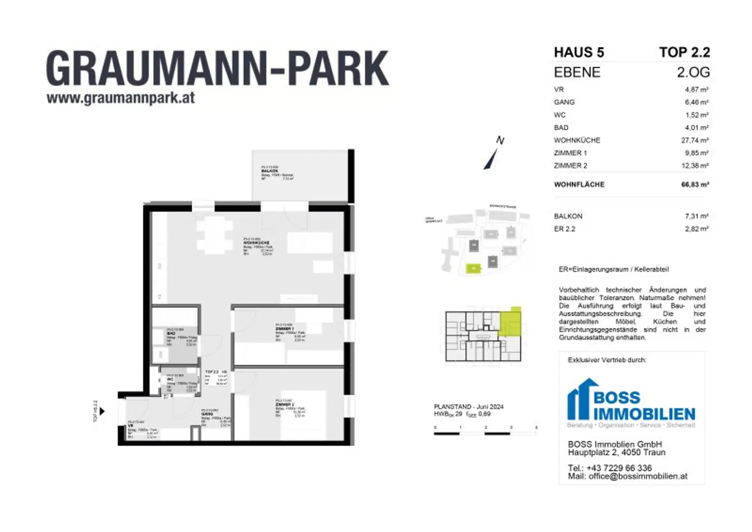 Wohnen im Park:  Neue 3-Raum Eigentumswohnung mit Kühlung direkt im Stadtzentrum