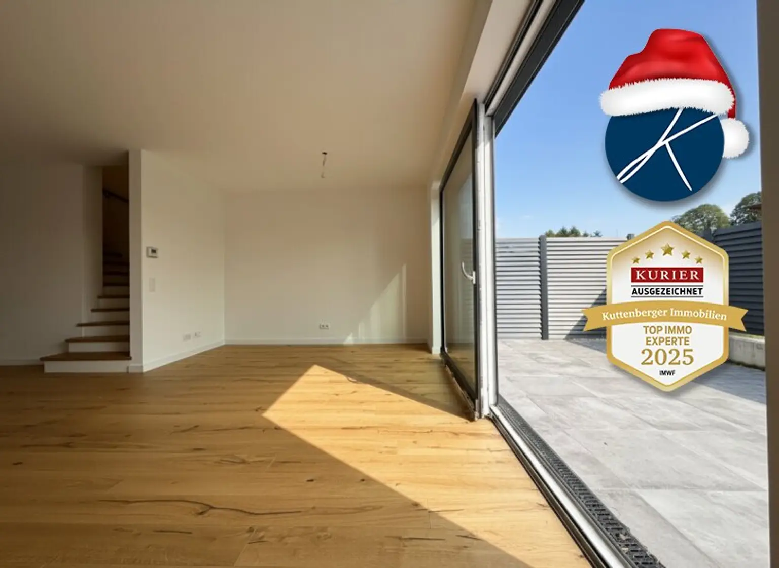 Heller Wohnbereich mit großzügiger Terrasse