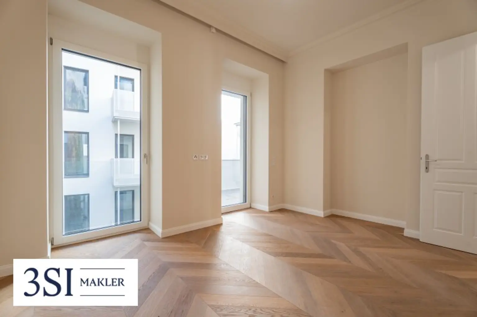 Stilvolle 3-Zimmer-Wohnung mit Balkon beim Naschmarkt