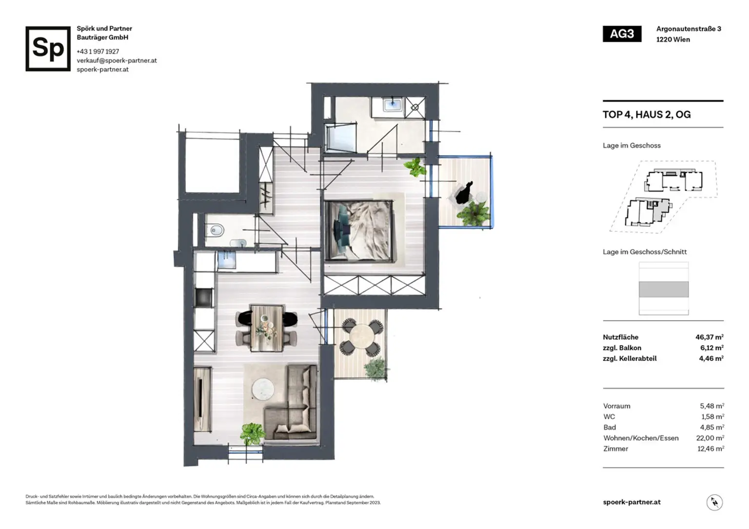 Eigentumswohnung an der Alten Donau - sofort beziehbar und provisionsfrei!
