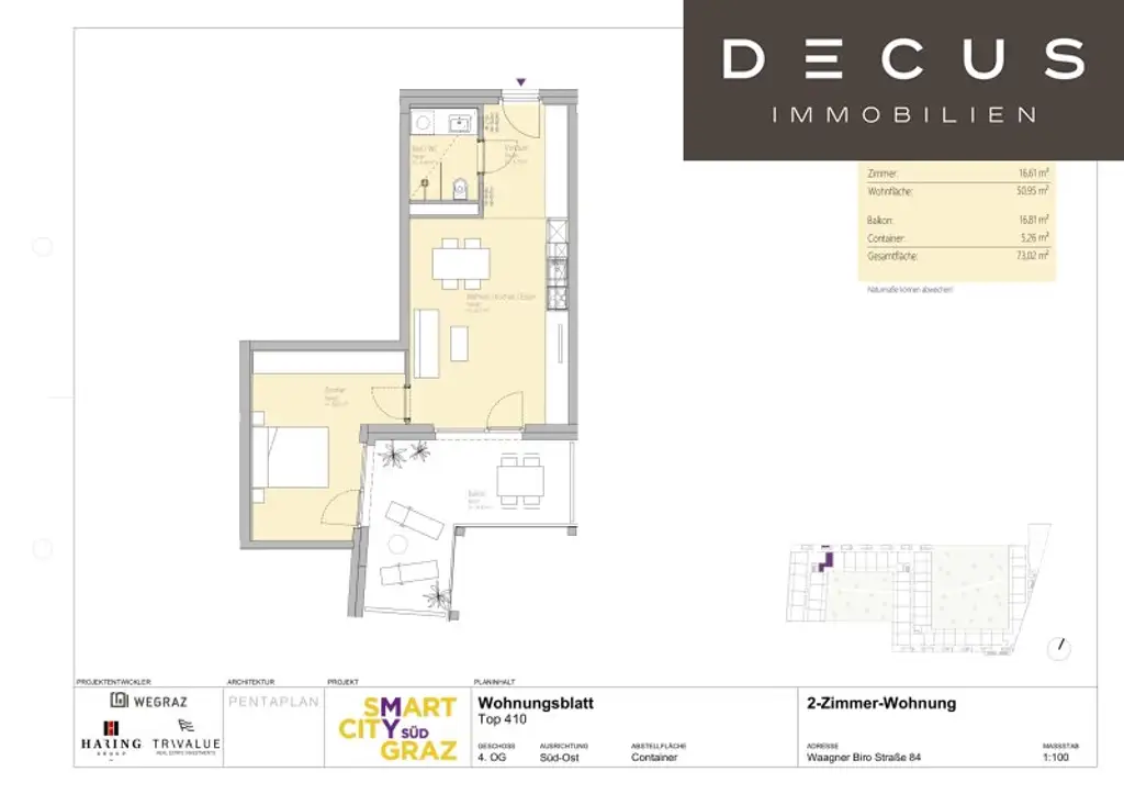 | SMART CITY GRAZ | GUT ANGEBUNDEN | MIT BALKON