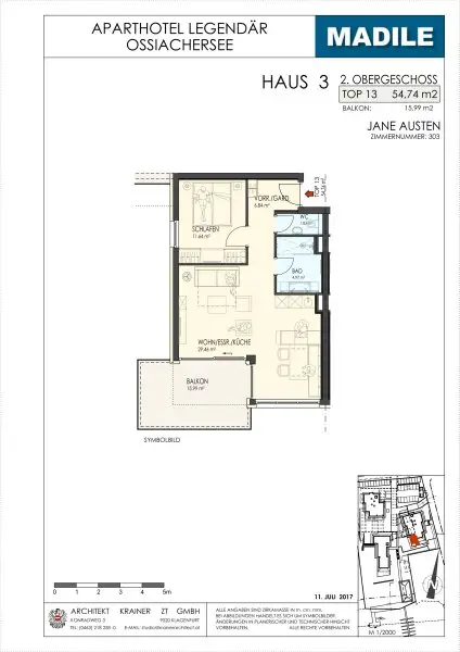 Hotel Apartment mit Seeblick, direkt am Ossiacher See (Buy to let- mit Eigennutzung)