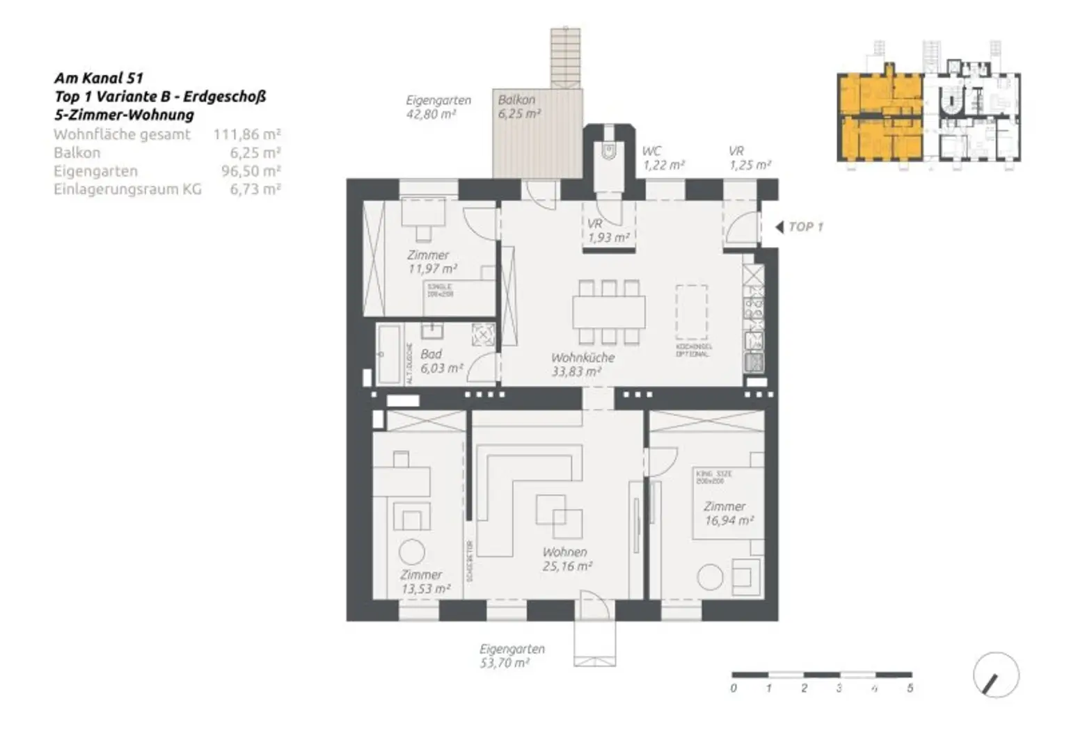 Kleinod mit Stadtgarten | Modernes Wohnen im revitalisierten Biedermeierhaus