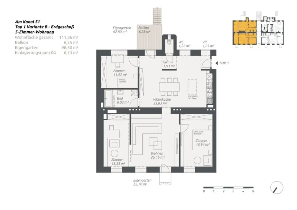 Kleinod mit Stadtgarten | Modernes Wohnen im revitalisierten Biedermeierhaus