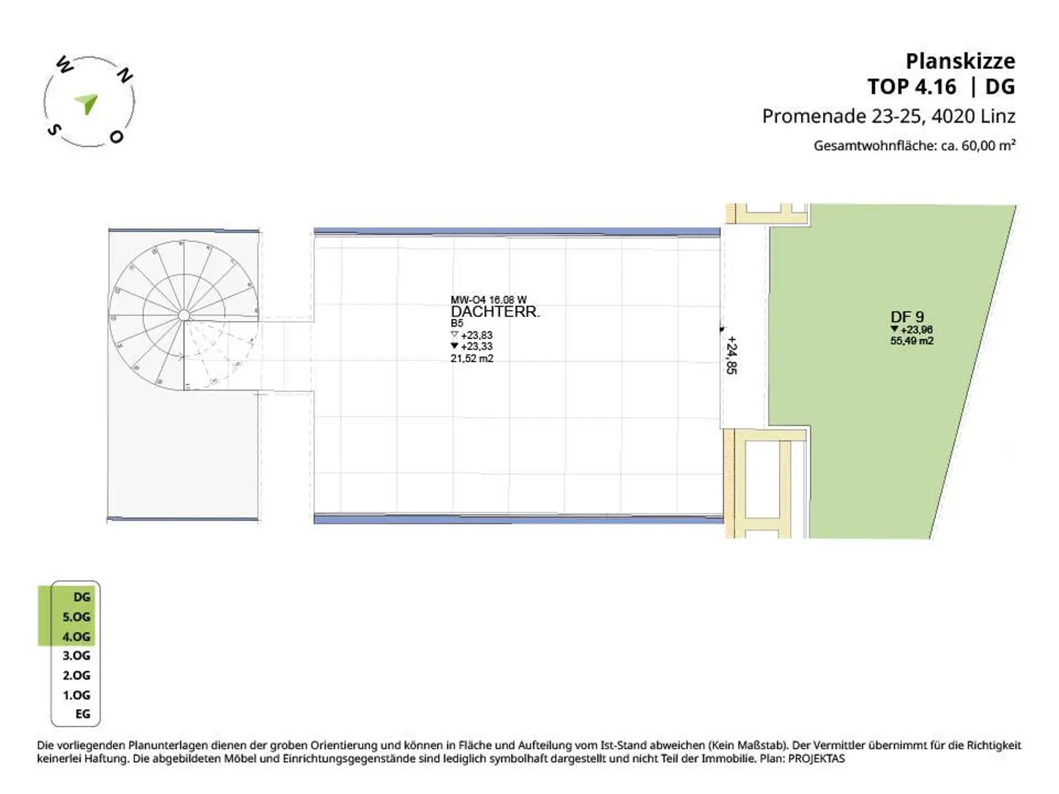 Planskizze Top 4.16 - DG