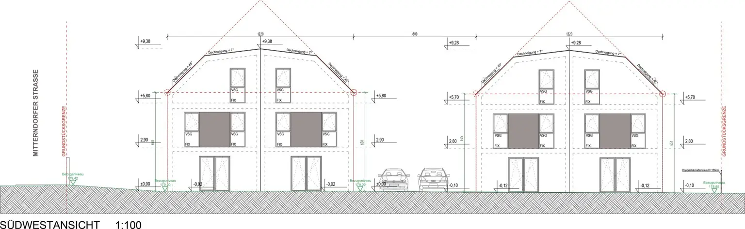 "BAUTRÄGER AUFGEPASST! | Bewilligtes Wohnbauprojekt mit vier Doppelhaushälften | ca. 1.085 m² Grundstück"