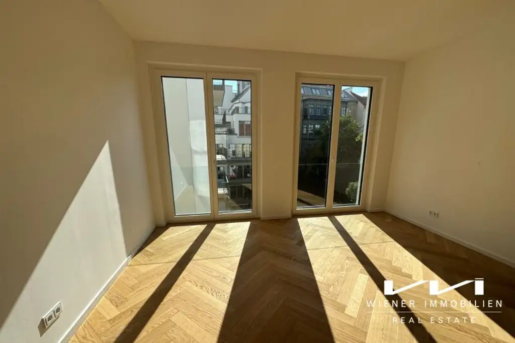 Grünblick ins Quartier Starhemberg - 4 Zimmerwohnung mit Balkon