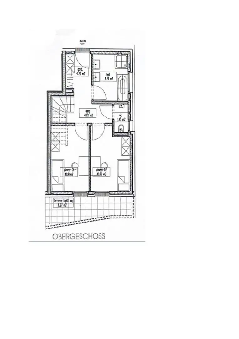 Grundriss Obergeschoss