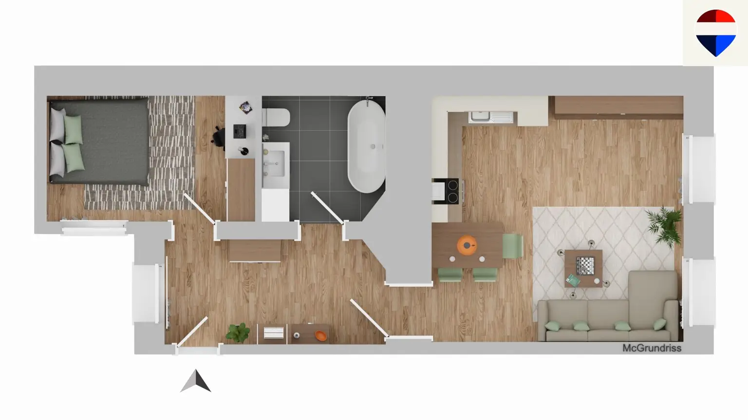 Grundrissplan Entwurf