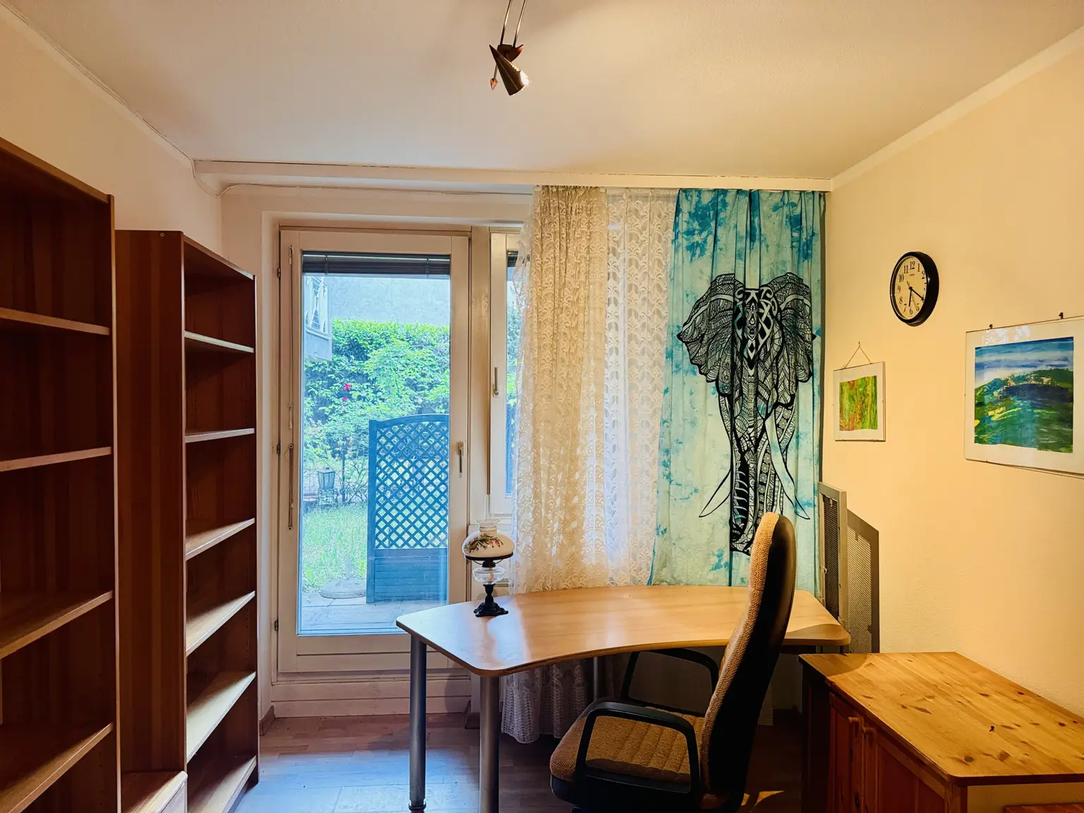 Zimmer 1 Blick zum Garten