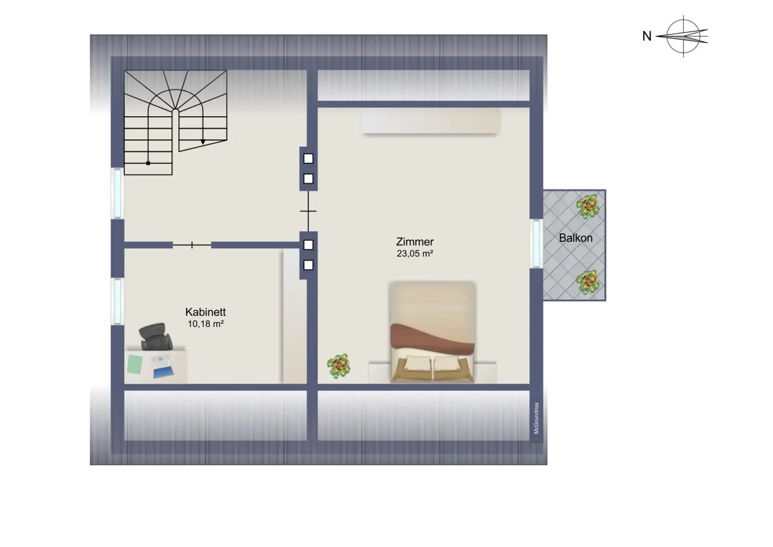 Grundriss Obergeschoß