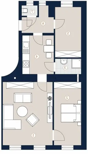 Helle 3-Zimmerwohnung mit optimaler Raumaufteilung