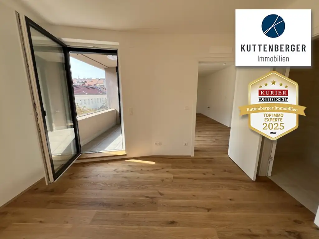 *Superprojekt: ''Über den Baumwipfeln" Top 44 Erstklassige 2-Zimmer Loggia - Wohnung + TRAUMHAFTE SÜDAUSRICHTUNG mit Blick auf die Kastanienbäume