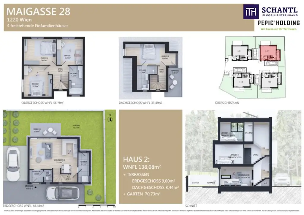Lebensqualität trifft auf moderne Eleganz: Maigasse, Ihr neues Zuhause in Wien *ERSTBEZUG *EIGENGRUND *NÄHE ZUR SCN