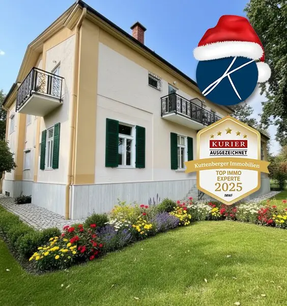 Preisreduktion ! Historisches Herrenhaus im Villenviertel von Baden: ca.450m² WF mit Grundfläche von 1873qm und 17 Zimmern zum Sanieren! (V2 & Schut