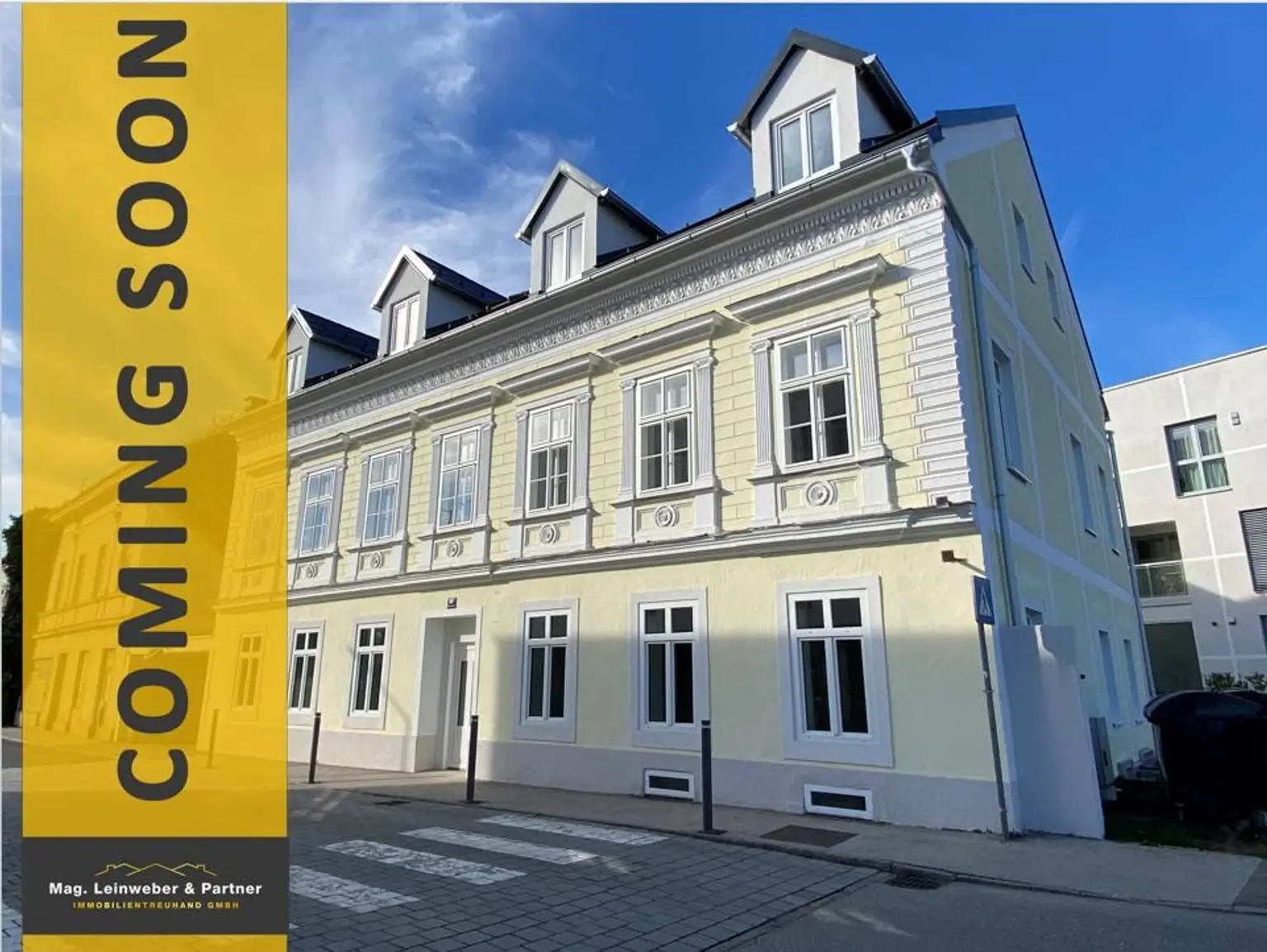 COMING SOON! Exklusive Wohnungen mit 54 - 57 m² Wohnfläche, Balkon / Terrasse, Tiefgaragenplatz und Villen Flair zu vermieten in Vorstadt Vöcklabruck