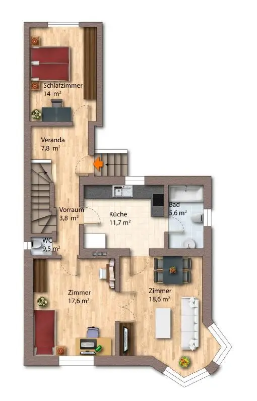 "Einfamilienhaus mit 2535m² großem Grundstück!"