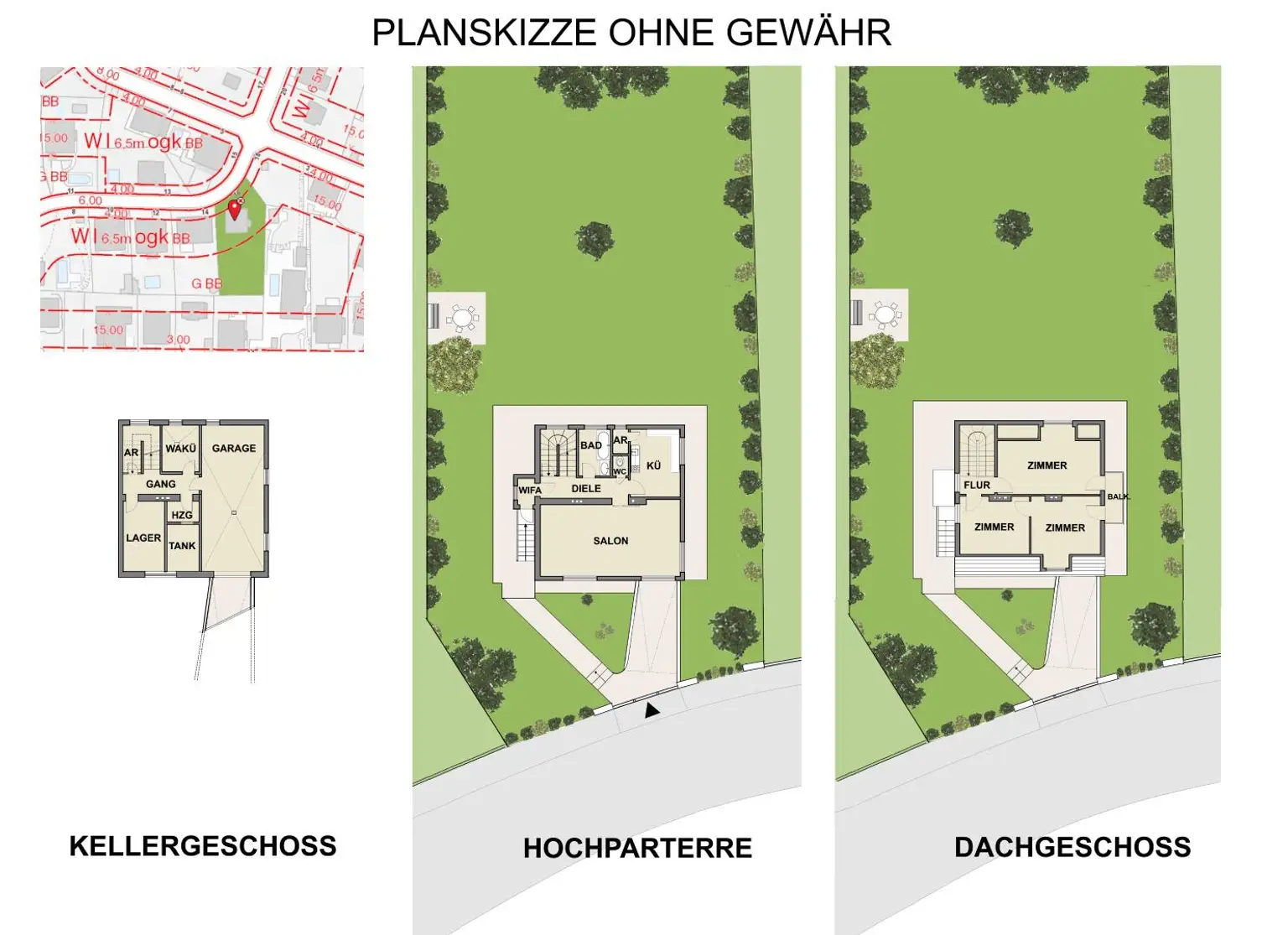 Grünruhelage am Wolfersberg. Einfamilienhaus mit großem Garten, traumhafter Fernsicht und großem Erweiterungspotenzial