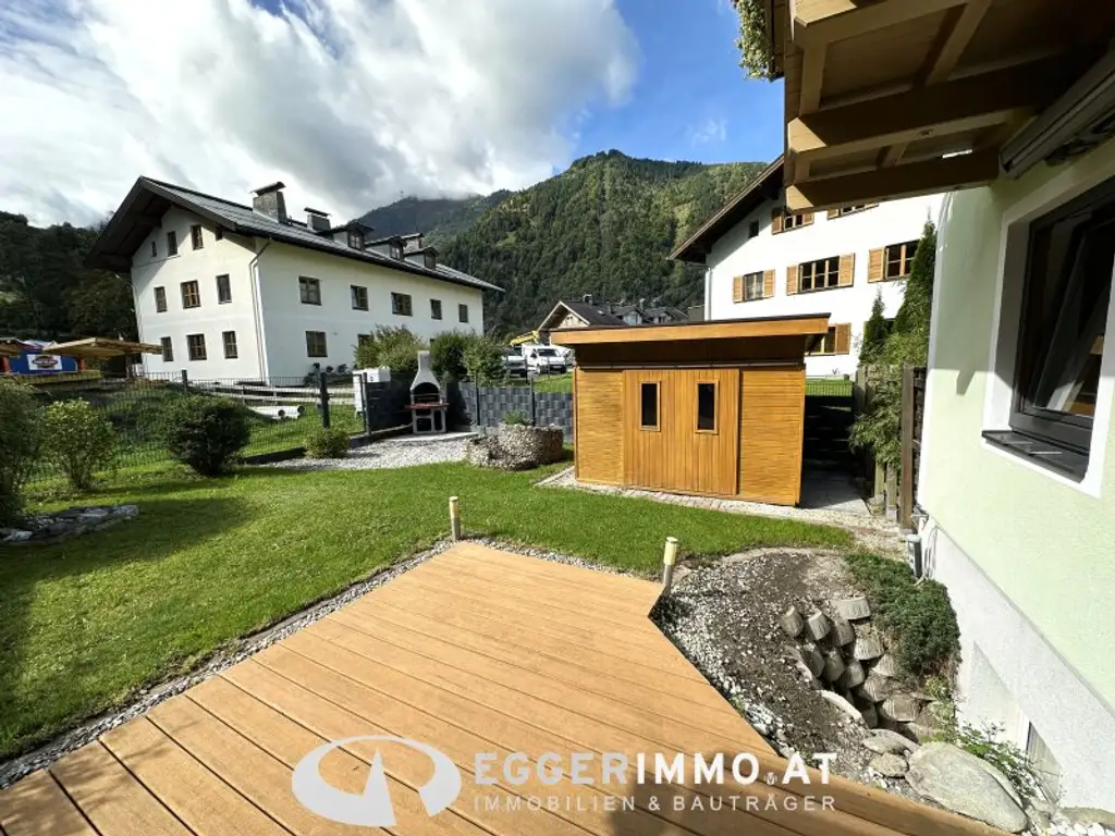 5710 Kaprun: Rent: Garden Apartment; Falkenbachwandgasse, 3-room apartment on 2 floors, partially furnished! Fireplace! Parkingplace
