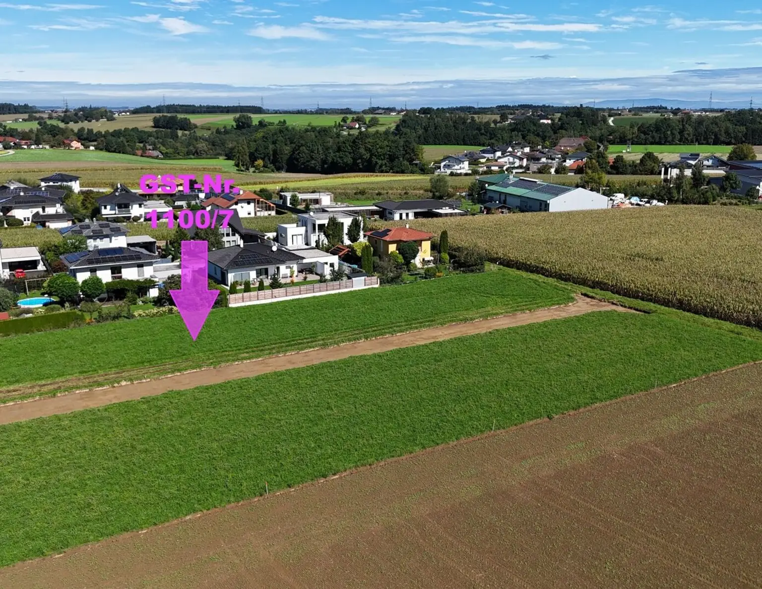 Schöner Baugrund in ruhiger Siedlungslage mit Grünblick | Steinerkirchen Frohnhofen | GST-Nr. 1100/7