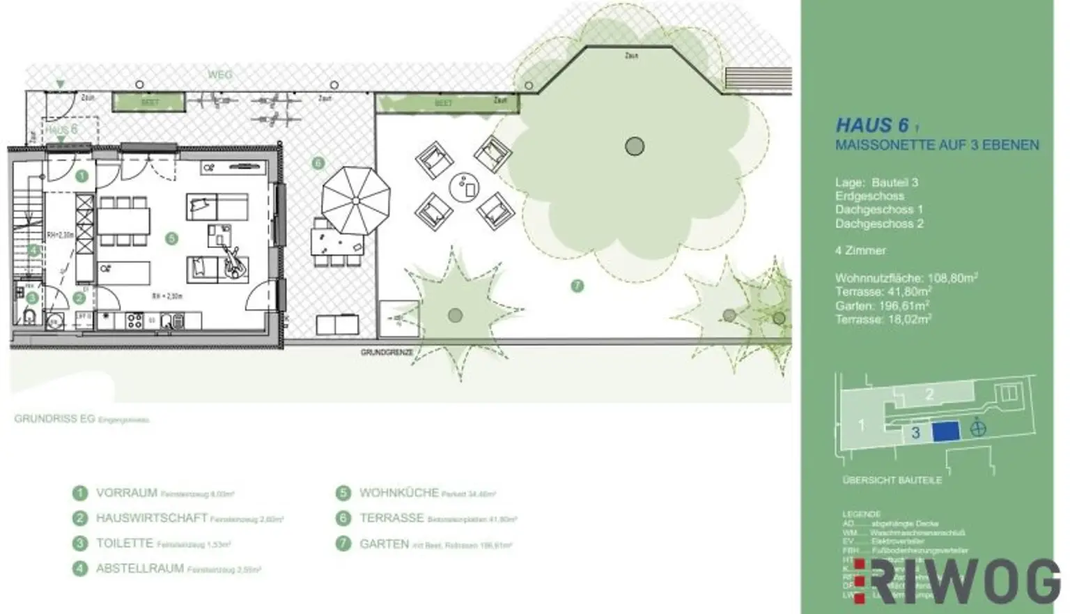 Eckreihenhaus mit wunderschönen Garten und hochwertiger Ausstattung