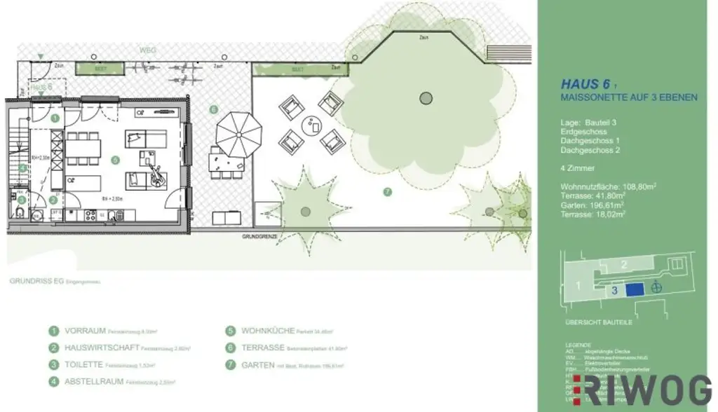 Eckreihenhaus mit wunderschönen Garten und hochwertiger Ausstattung