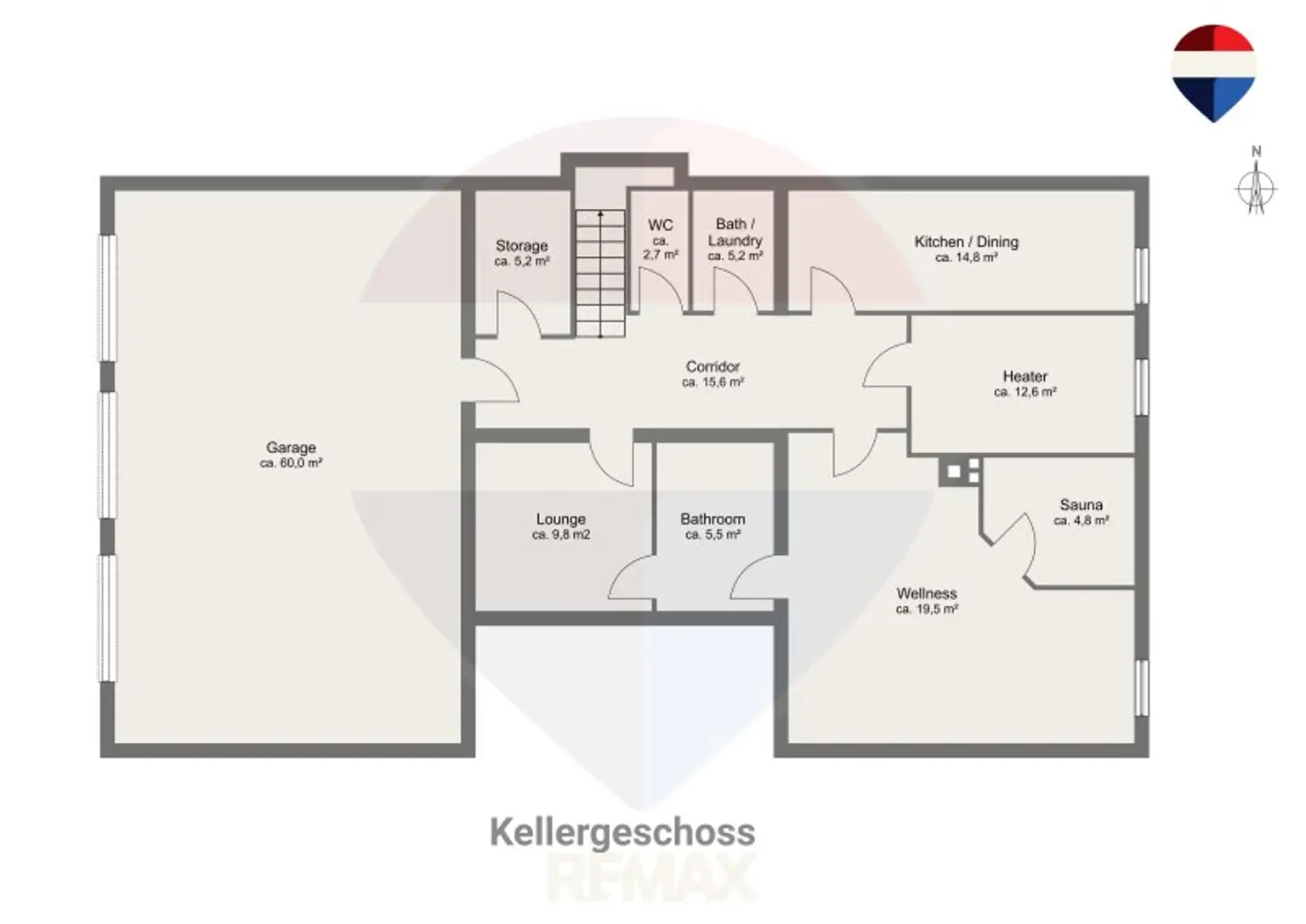 Kellergeschoss Grundriss