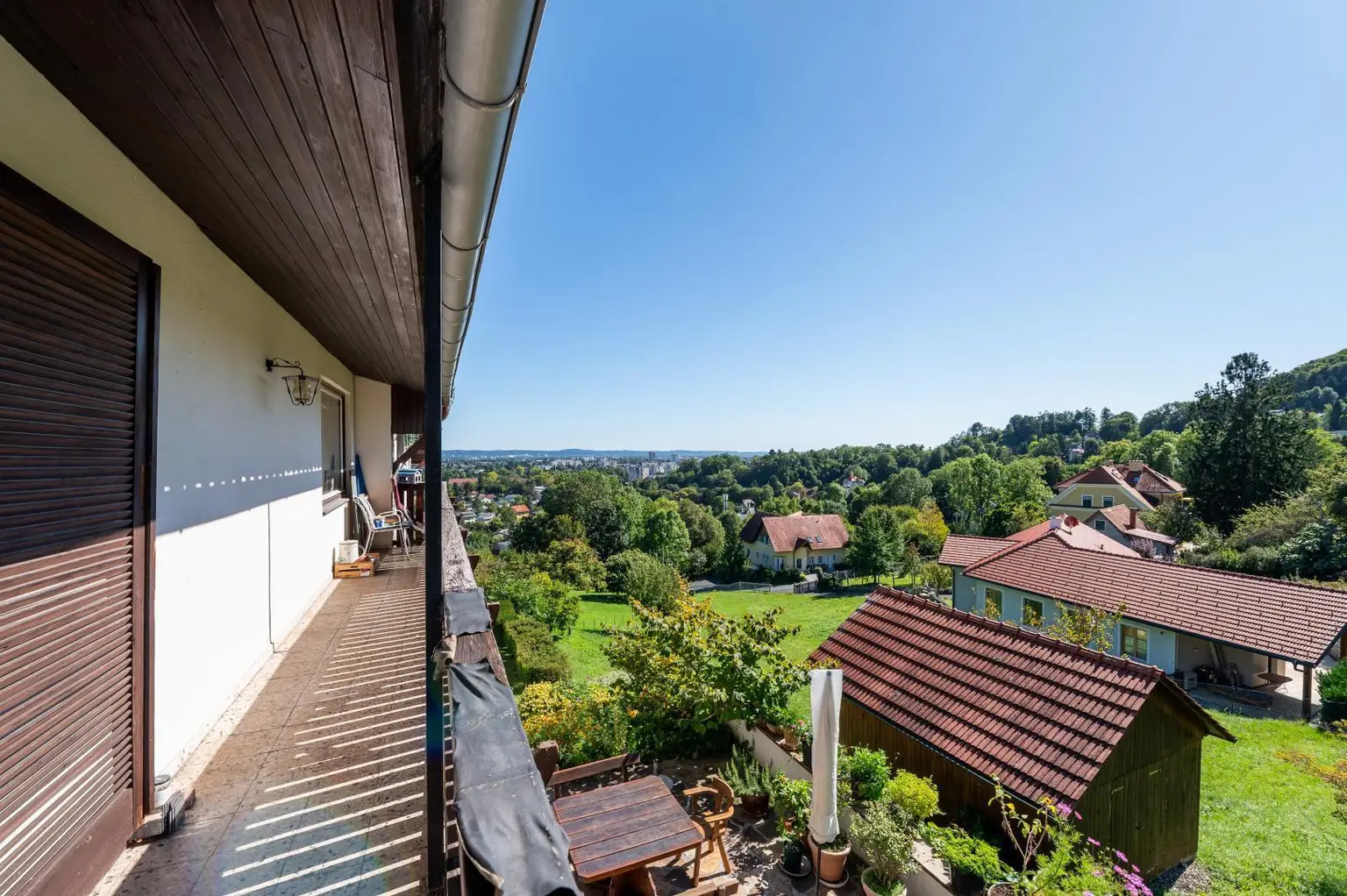 Balkon mit Aussicht Richtung Süden