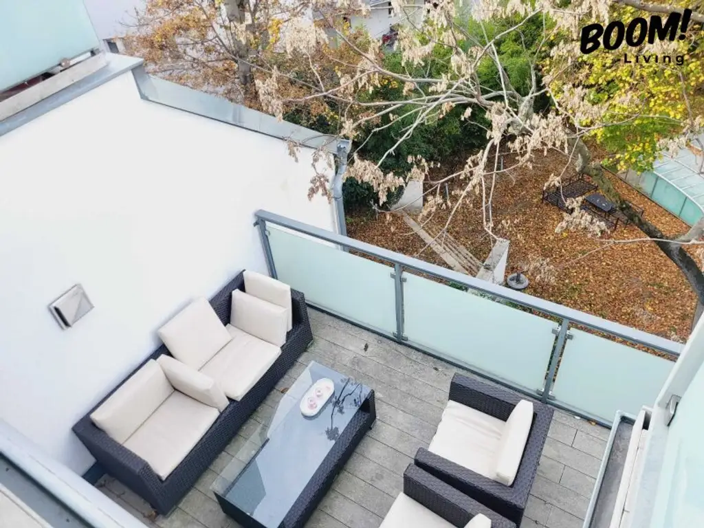 Wohnen über den Dächern Wiens // Maisonette mit 3 Terrassen, Rooftop & traumhaftem 360°-Ausblick