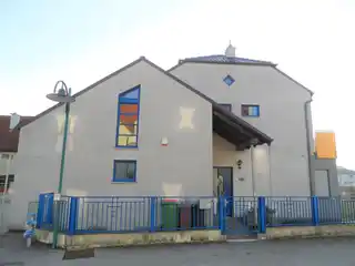 Ansicht mit Hauseingang